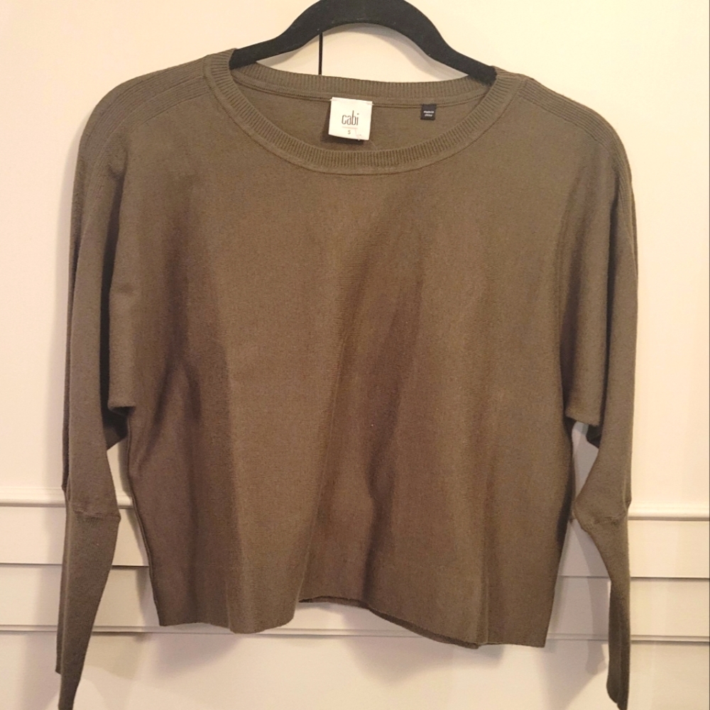 Forest green Cabi crop top